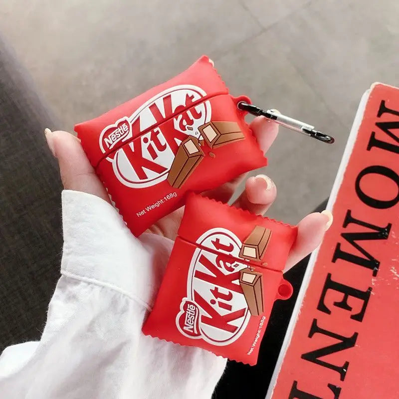 KitKat Airpods Cover for Apple AirPods - Premium Silicone Case Cover