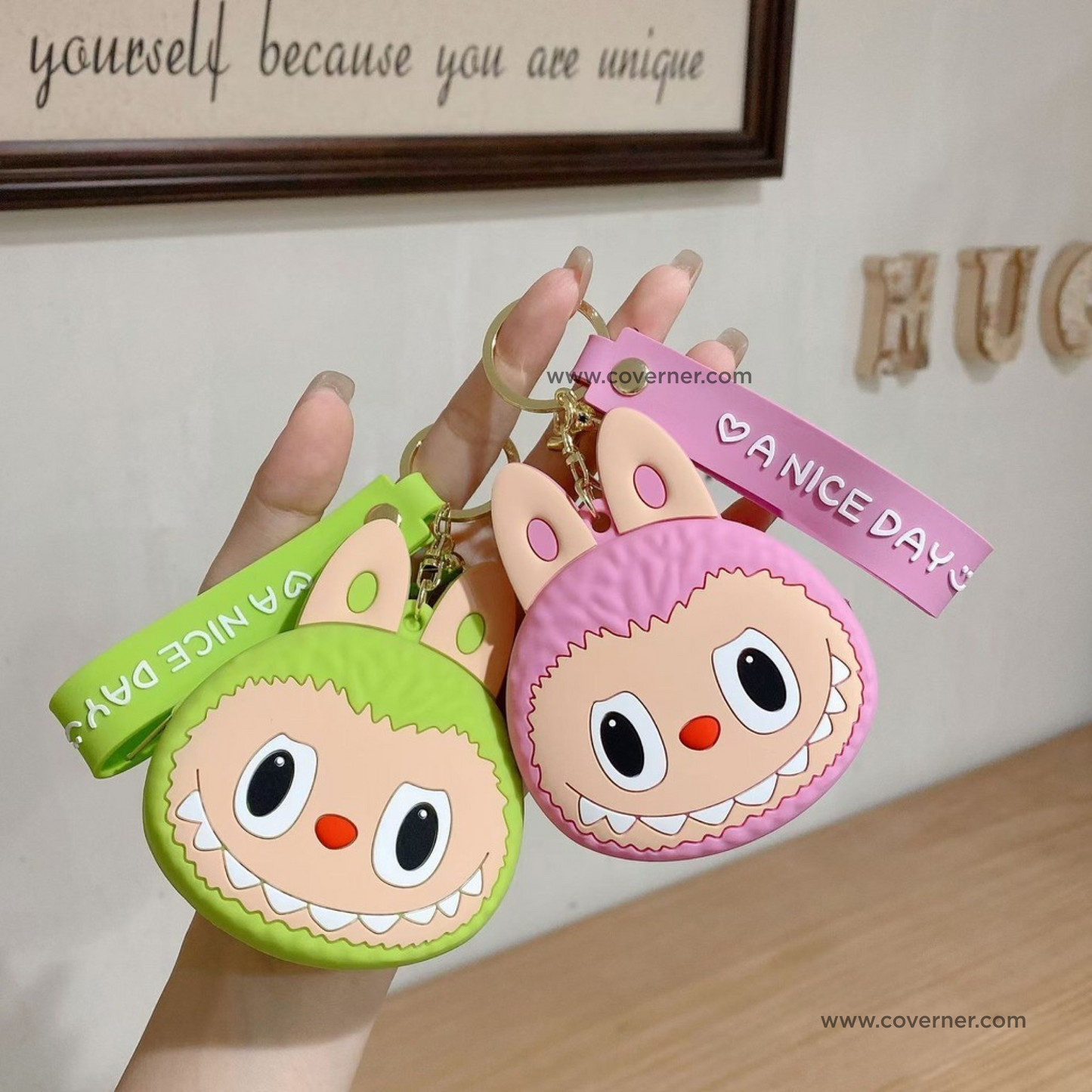 Labubu Silicone Purse Wallet & Cute Cartoon Mini Storage Bag - Strap Series BOOM