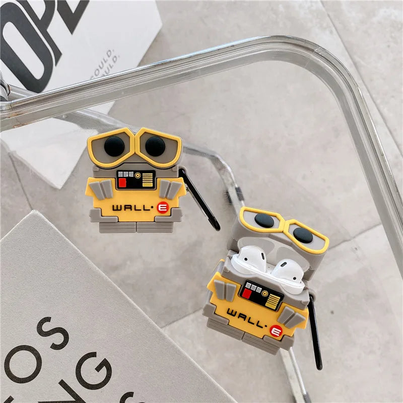 Wall E Airpods Cover  for Apple AirPods -  Premium Silicone Case Cover
