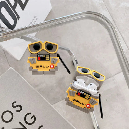 Wall E Airpods Cover  for Apple AirPods -  Premium Silicone Case Cover