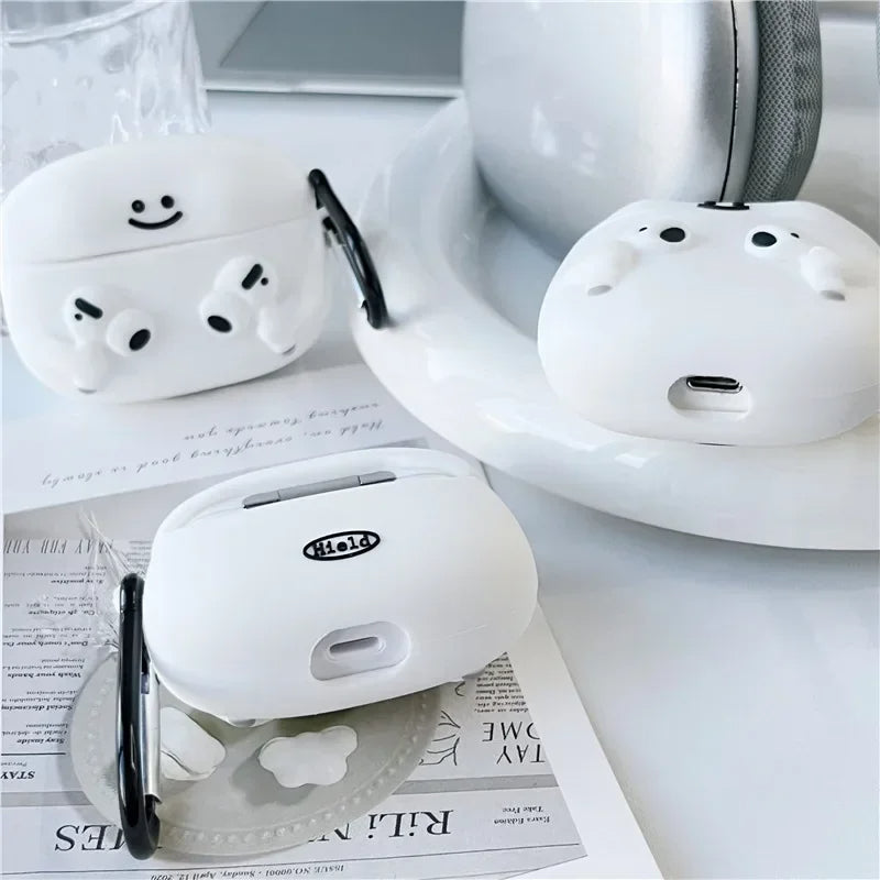 Cute Cartoon with Airpods Cover for Apple AirPods - Premium Silicone Case (Limited Edition)