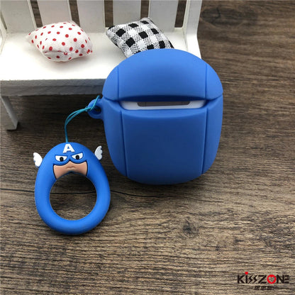 Captain America Case for AirPods - Premium Silicone Cover