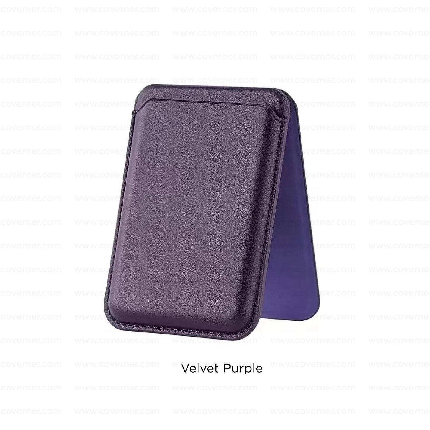 MagStand Pro Wallet – 2-in-1 Leather MagSafe Card Holder with Stand & RFID Protection by Coverner India