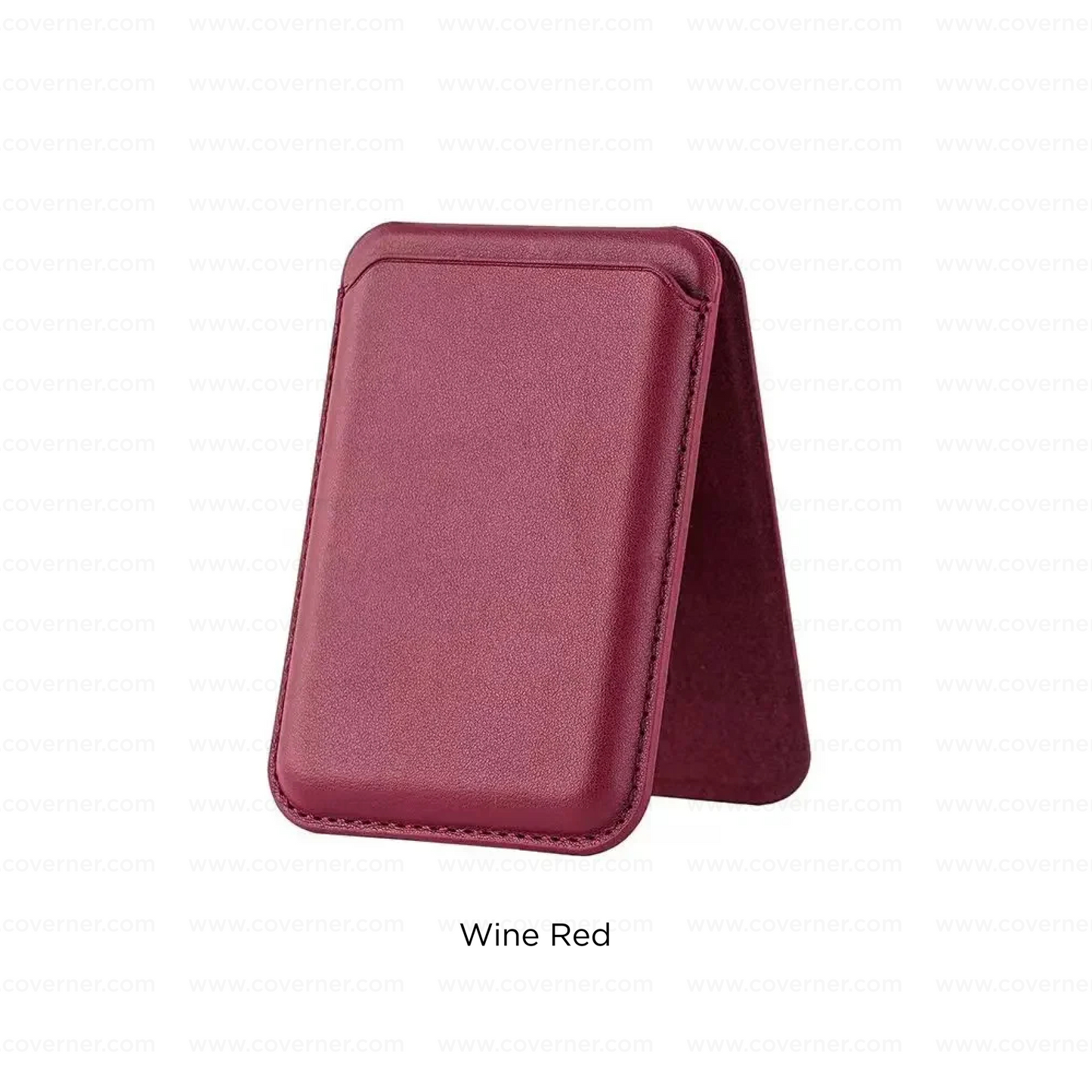 MagStand Pro Wallet – 2-in-1 Leather MagSafe Card Holder with Stand & RFID Protection by Coverner India