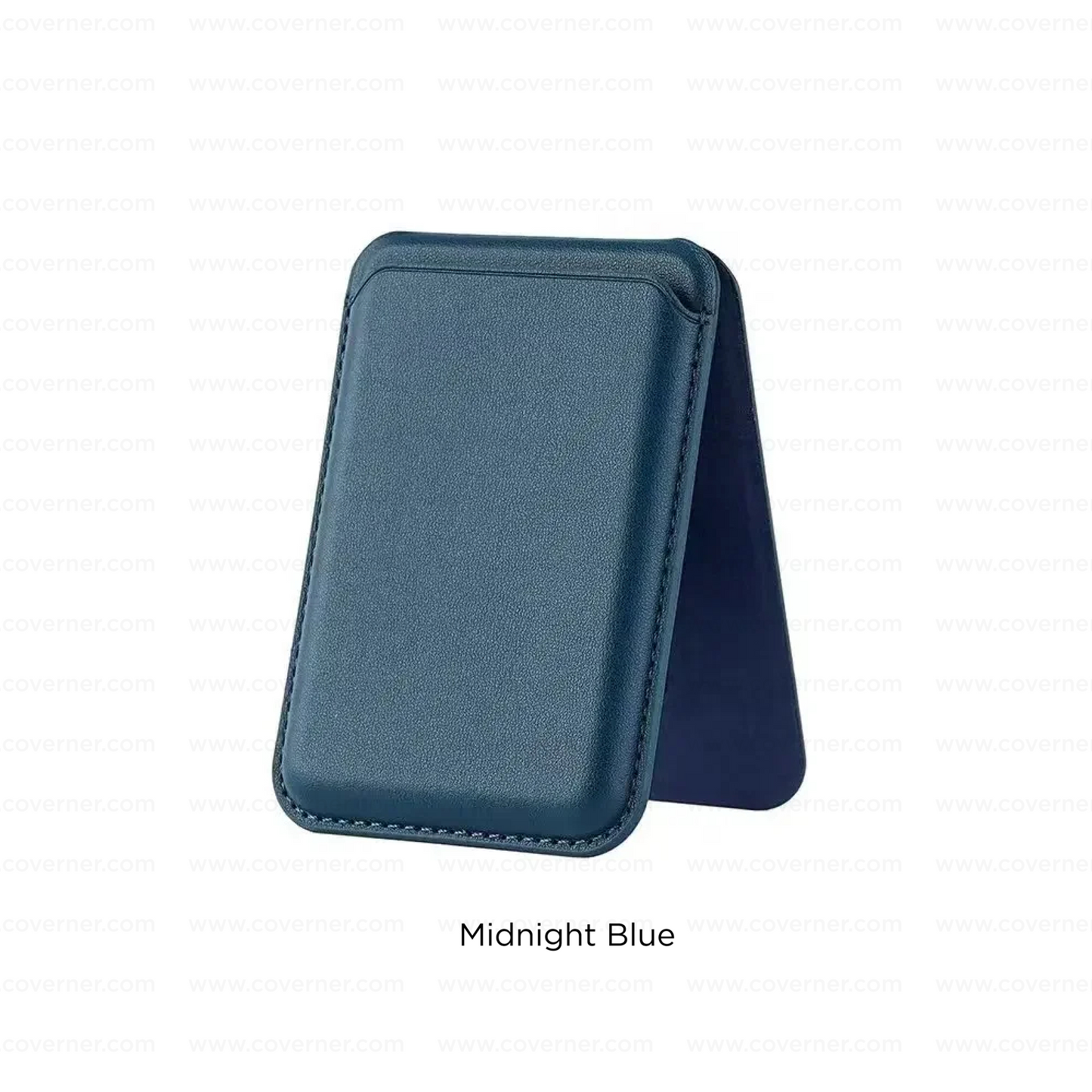 MagStand Pro Wallet – 2-in-1 Leather MagSafe Card Holder with Stand & RFID Protection by Coverner India