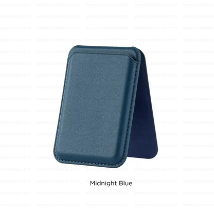 MagStand Pro Wallet – 2-in-1 Leather MagSafe Card Holder with Stand & RFID Protection by Coverner India