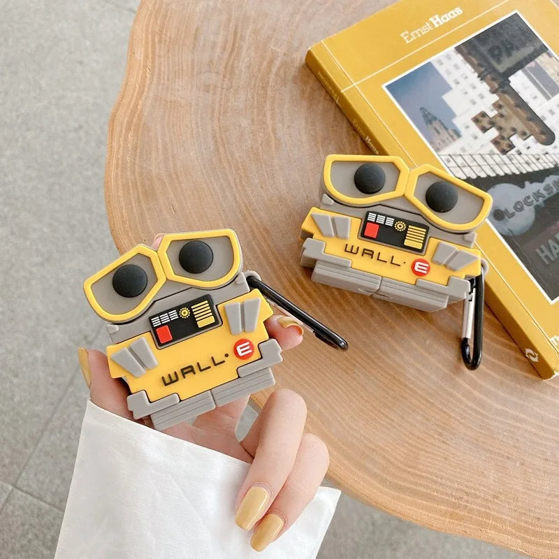 Wall E Airpods Cover  for Apple AirPods -  Premium Silicone Case Cover