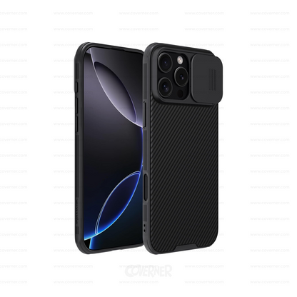 Nillkin® CamShield Pro Case for iPhone 16 Pro & 16 Pro Max with Camera Cover – Shockproof, Privacy Slide Cover, Anti-Fingerprint Design by Coverner India