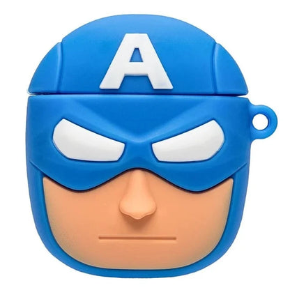 Captain America Case for AirPods - Premium Silicone Cover