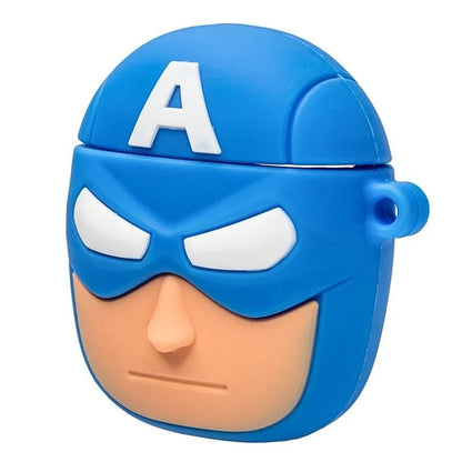 Captain America Case for AirPods - Premium Silicone Cover