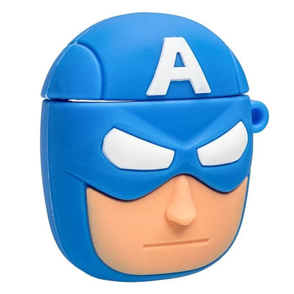 Captain America Case for AirPods - Premium Silicone Cover
