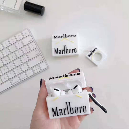Marlboro Airpods Cover for Apple AirPods - Premium Silicone Case