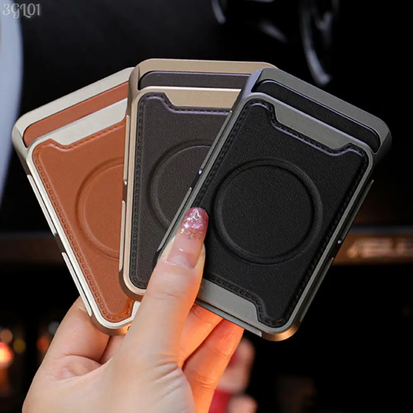 AeroGrip MagSafe Wallet – Premium Titanium Card Holder by Coverner India