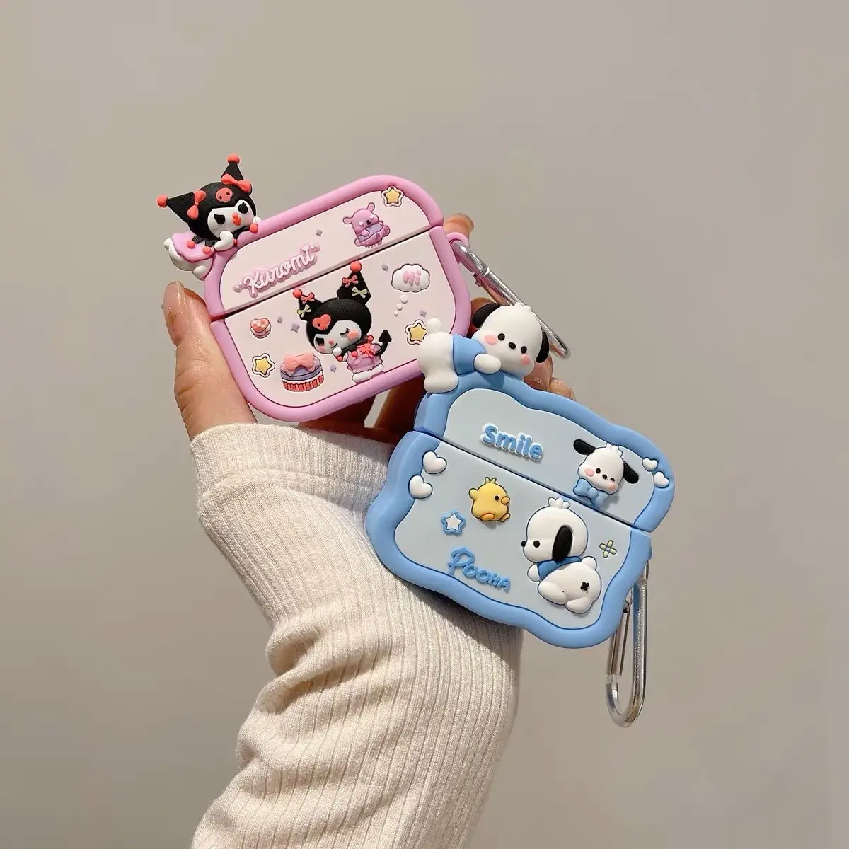 Poohaco Airpods Cover for Apple AirPods -  Premium Silicone Case Cover