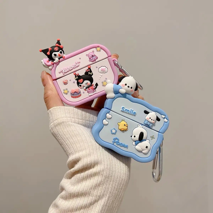Poohaco Airpods Cover for Apple AirPods -  Premium Silicone Case Cover
