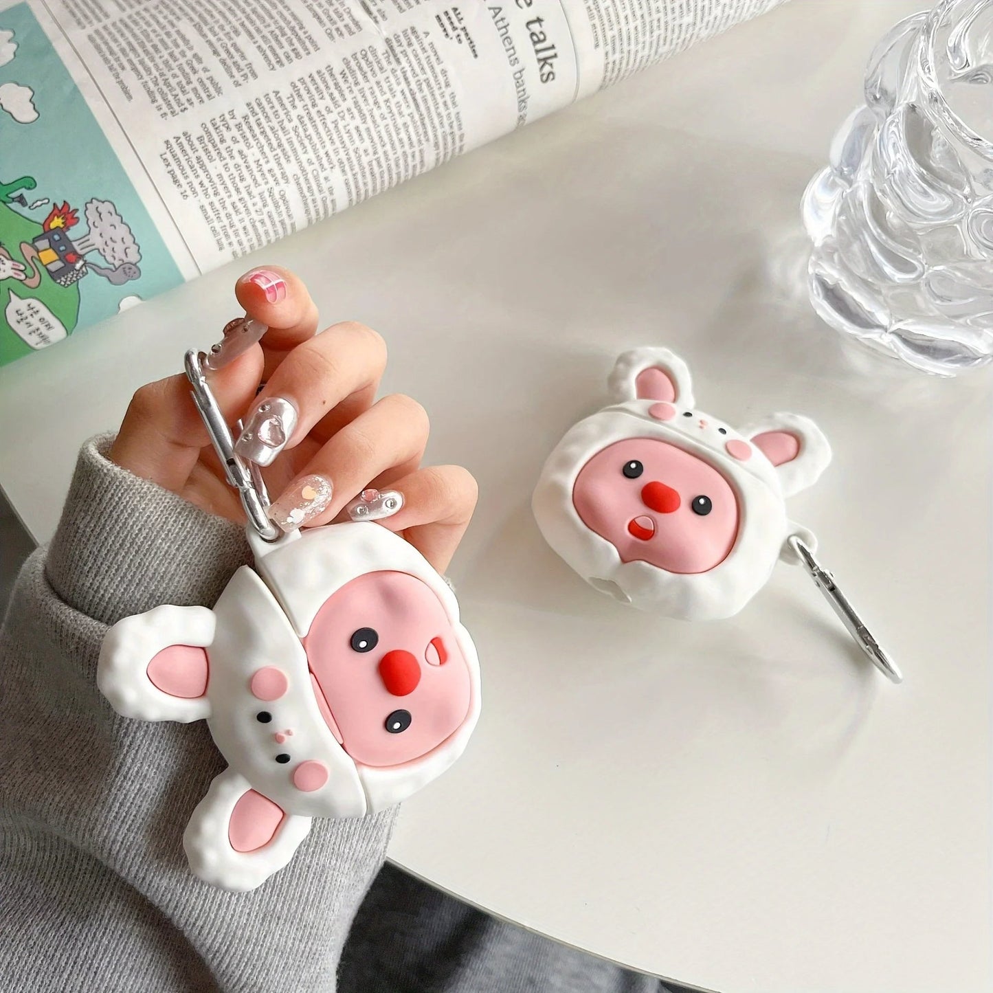 Rabbit Loopy -  Airpods Cover for Apple AirPods - Premium Silicone Case