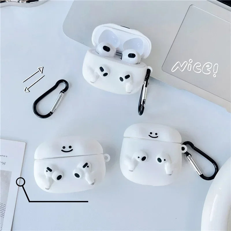 Cute Cartoon with Airpods Cover for Apple AirPods - Premium Silicone Case (Limited Edition)