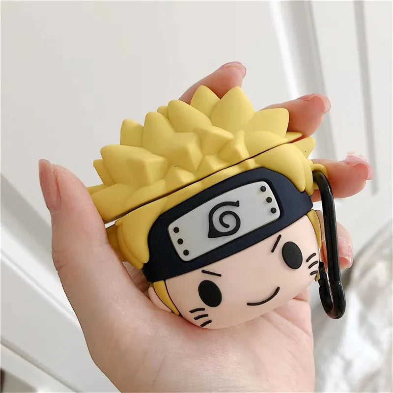 Kakashi & Naruto Case for AirPods - Premium Silicone Cover