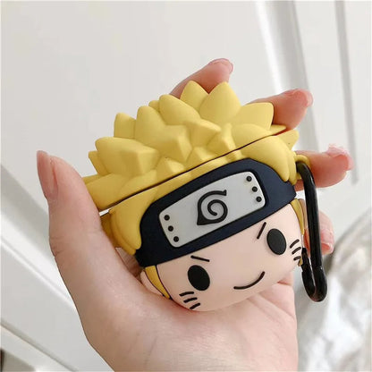 Kakashi & Naruto Case for AirPods - Premium Silicone Cover