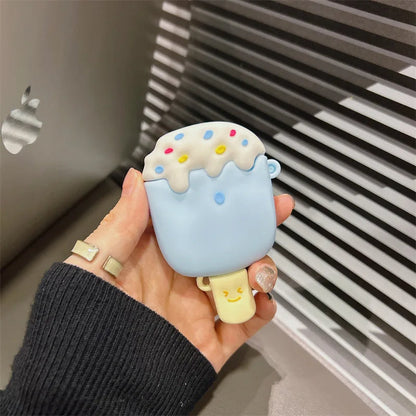 Ice Cream AirPods Case & Cover – Silicone Cone Design with Hook | Coverner India