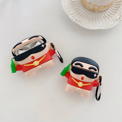 Shinchan Red Airpods Cover for Apple AirPods - Premium Silicone Case