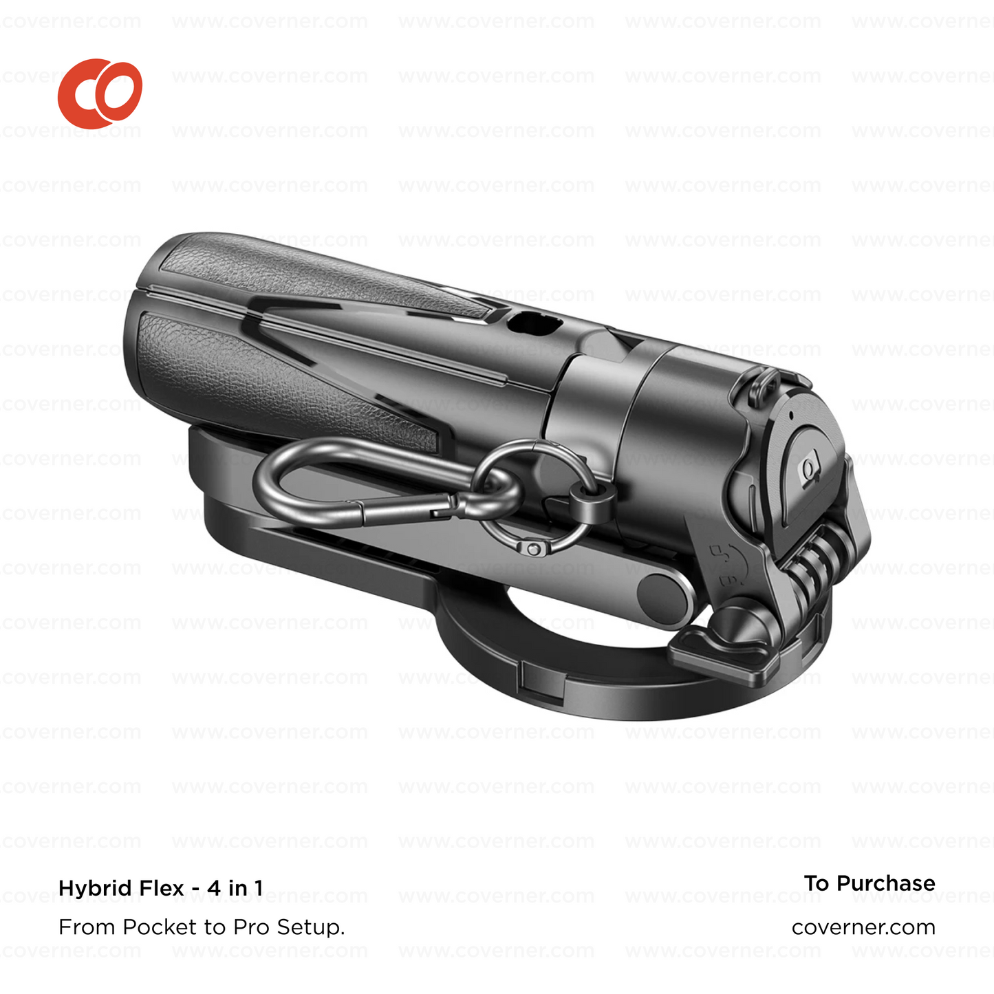Hybrid Flex – 4-in-1 MagSafe Tripod, Selfie Stick, Wireless Grip & Camera Handle by Coverner India