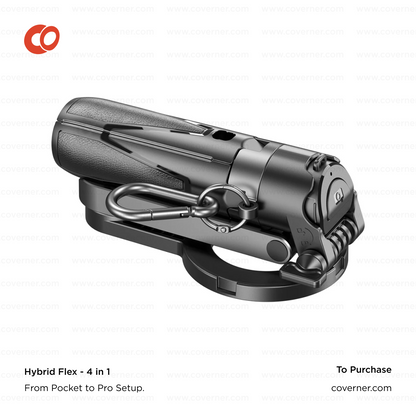 Hybrid Flex – 4-in-1 MagSafe Tripod, Selfie Stick, Wireless Grip & Camera Handle by Coverner India