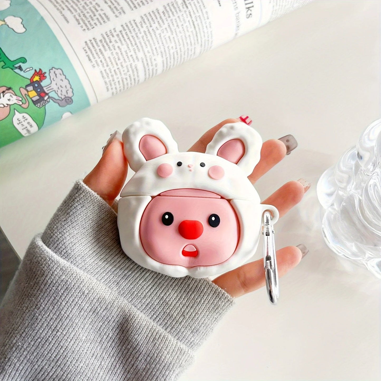 Rabbit Loopy -  Airpods Cover for Apple AirPods - Premium Silicone Case