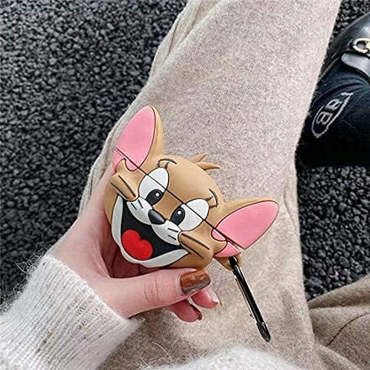 Airpods Cover - Premium Silicone Case - Tom & Jerry