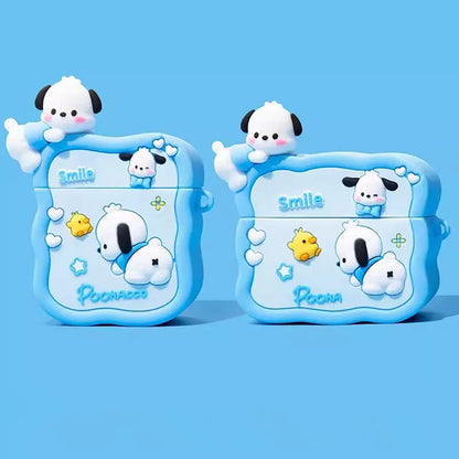 Poohaco Airpods Cover for Apple AirPods -  Premium Silicone Case Cover