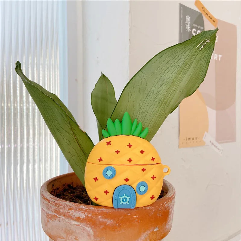 Pineapple Airpods Cover for Apple AirPods -  Premium Silicone Case Cover - Coverner