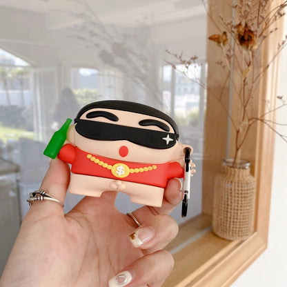 Shinchan Red Airpods Cover for Apple AirPods - Premium Silicone Case