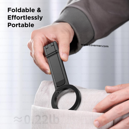 SnapMount Magnetic Phone Tripod Stand with Strong MagSafe – Carabiner Foldable & Portable by Coverner India