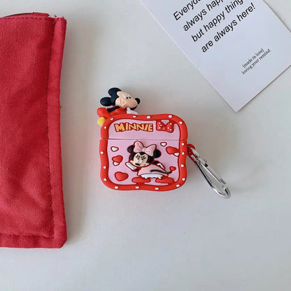 Mickey & Minnie Love Airpods Cover for Apple AirPods -  Premium Silicone Case Cover