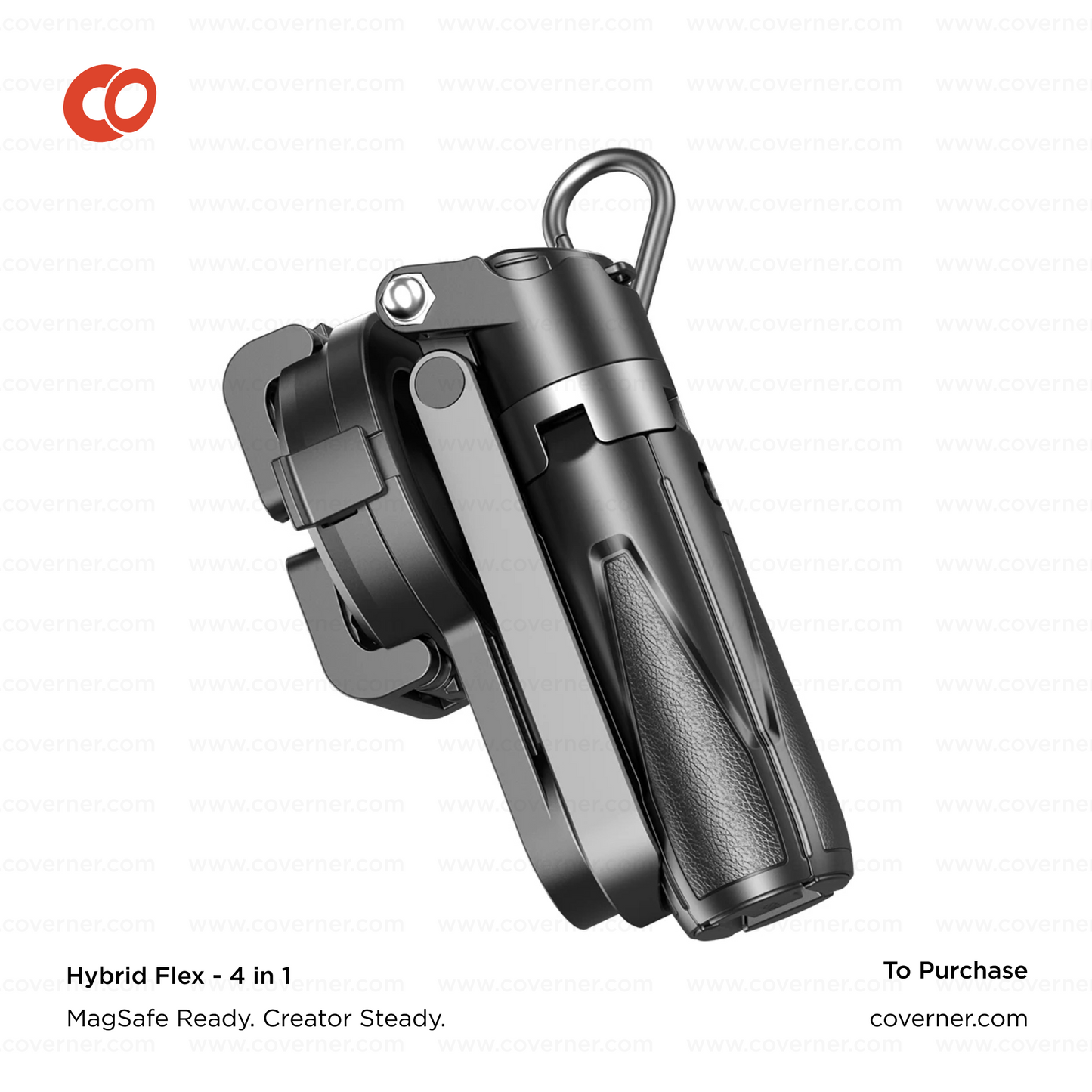 Hybrid Flex – 4-in-1 MagSafe Tripod, Selfie Stick, Wireless Grip & Camera Handle by Coverner India