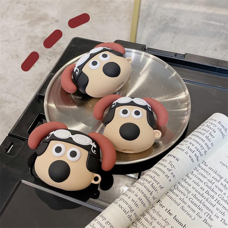 Pilot Pug Airpods Cover  for Apple AirPods -  Premium Silicone Case Cover