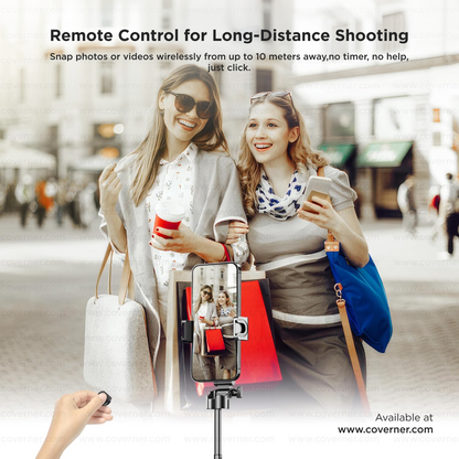 Hybrid Flex - Neo – 4-in-1 MagSafe Tripod, Selfie Stick, Wireless Grip & Camera Handle by Coverner India