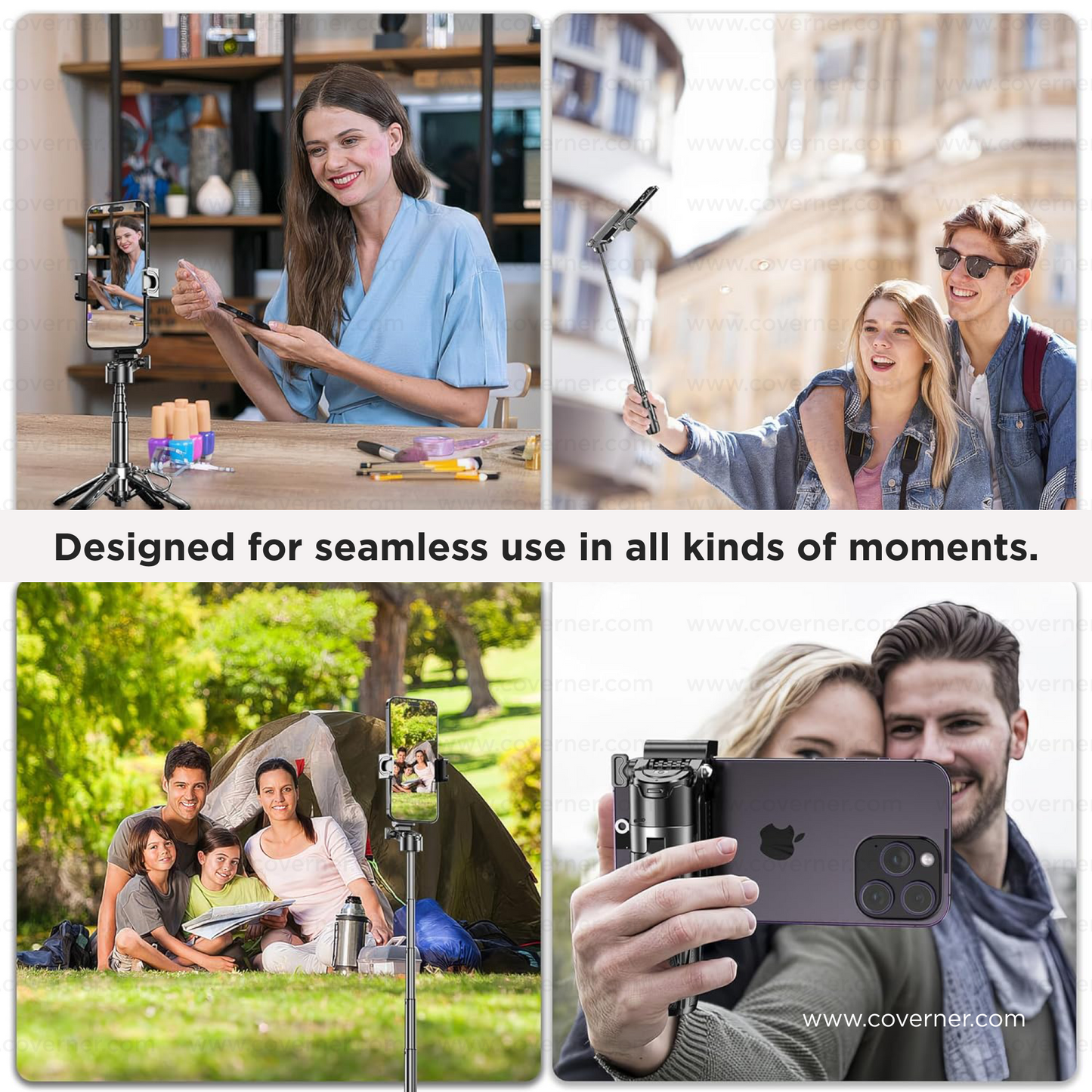 Hybrid Flex - Neo – 4-in-1 MagSafe Tripod, Selfie Stick, Wireless Grip & Camera Handle by Coverner India