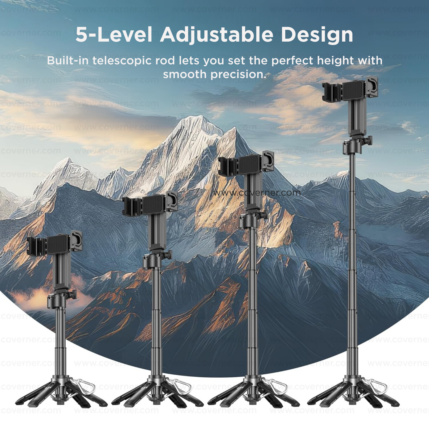 Hybrid Flex - Neo – 4-in-1 MagSafe Tripod, Selfie Stick, Wireless Grip & Camera Handle by Coverner India