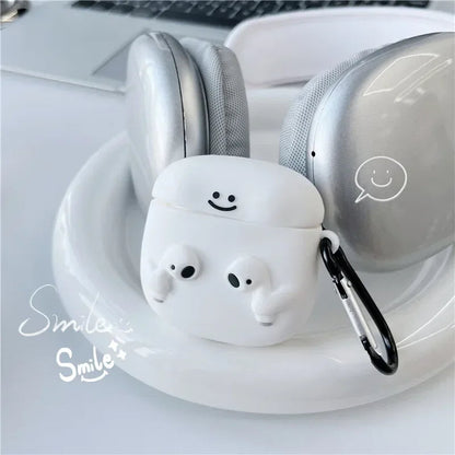 Cute Cartoon with Airpods Cover for Apple AirPods - Premium Silicone Case (Limited Edition)