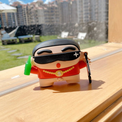 Shinchan Red Airpods Cover for Apple AirPods - Premium Silicone Case
