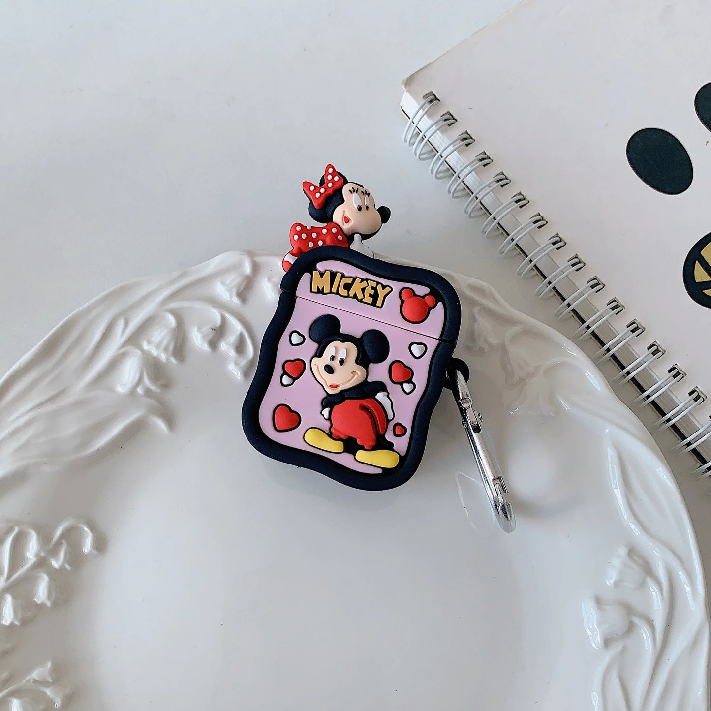 Mickey & Minnie Love Airpods Cover for Apple AirPods -  Premium Silicone Case Cover
