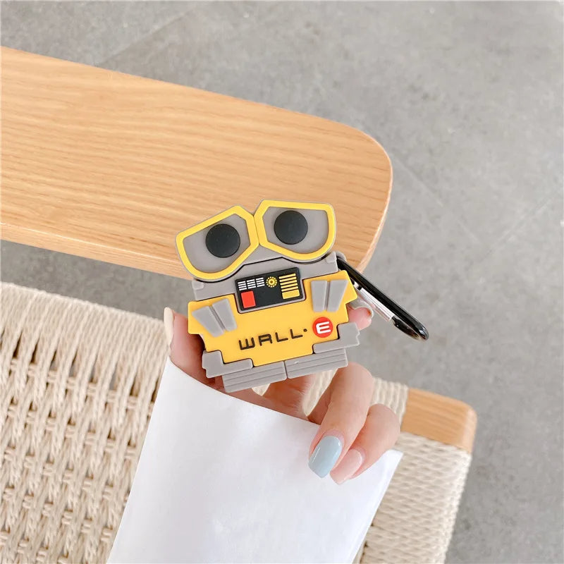 Wall E Airpods Cover  for Apple AirPods -  Premium Silicone Case Cover