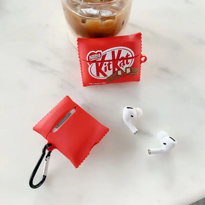 KitKat Airpods Cover for Apple AirPods - Premium Silicone Case Cover