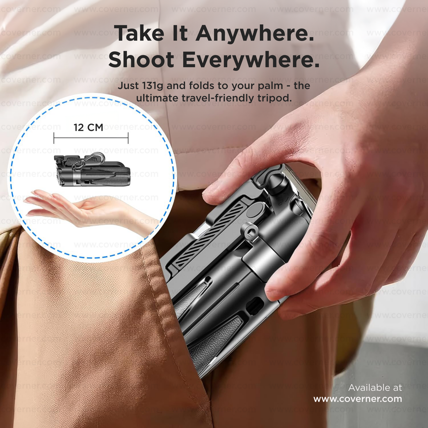 Hybrid Flex - Neo – 4-in-1 MagSafe Tripod, Selfie Stick, Wireless Grip & Camera Handle by Coverner India
