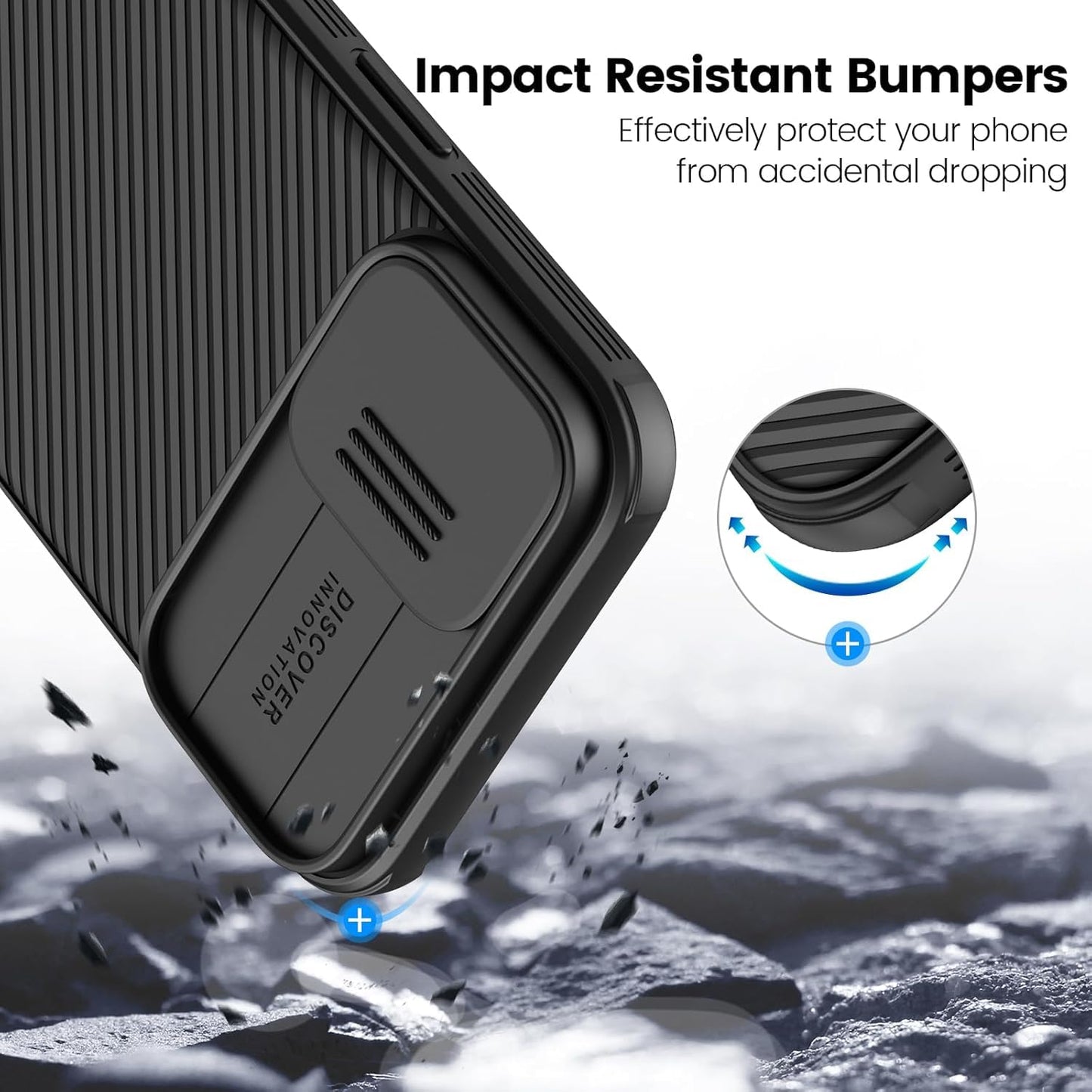 Nillkin® CamShield Series Case for iPhone 16 & 16 Plus with Camera Cover | Shockproof, Scratch-Resistant, 360° Full Protection