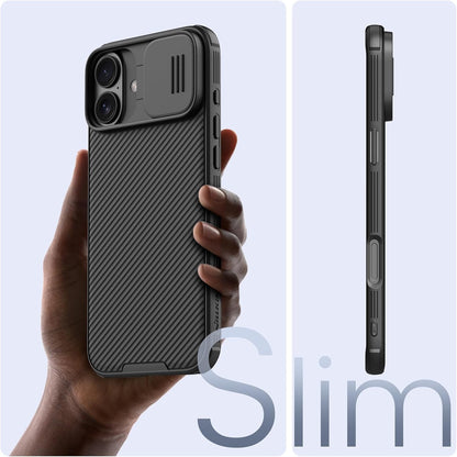 Nillkin® CamShield Series Case for iPhone 16 & 16 Plus with Camera Cover | Shockproof, Scratch-Resistant, 360° Full Protection
