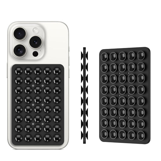Premium Dual-Sided Silicone Suction Phone Grip Holder for iPhone & Android