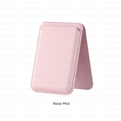 MagStand Pro Wallet – 2-in-1 Leather MagSafe Card Holder with Stand & RFID Protection by Coverner India