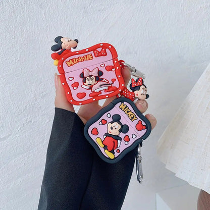 Mickey & Minnie Love Airpods Cover for Apple AirPods -  Premium Silicone Case Cover